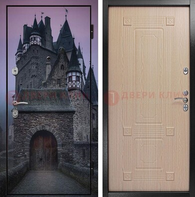 Входная металлическая дверь с фотопечатью замка ДФ-38 в Казани