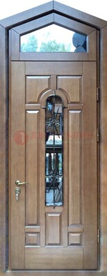 Железная дверь Винорит с фрамугой для частного дома ДФГ-34 в Черноголовке