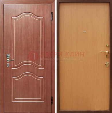 Входная дверь отделанная МДФ и ламинатом внутри ДМ-159 в Котельниках
