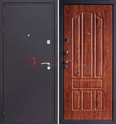 Темная стальная дверь с порошковым напылением ДП-188 в Реутове