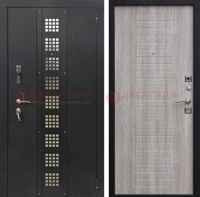 Железная дверь с порошковым покрытием Медный антик/Капучино  ДП-233 в Котельниках