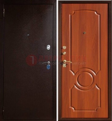 Темная железная дверь с порошковым напылением ДП-46 в Котельниках