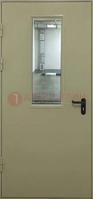 Светлая противопожарная дверь со стеклом ДПП-19 в Котельниках
