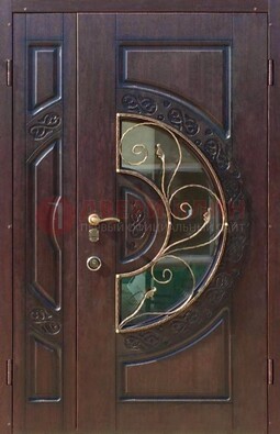 Полуторная железная дверь Винорит в классическом стиле ДСК-272 в Балашихе