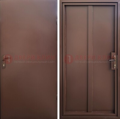 Техническая дверь с порошковым покрытием медный антик с двух сторон ДП-253 в Котельниках