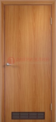 Светлая техническая дверь с вентиляционной решеткой ДТ-1 в Котельниках