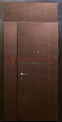 Тамбурная дверь с верхней фрамугой с винилискожей ДТМ-7 в Гатчине