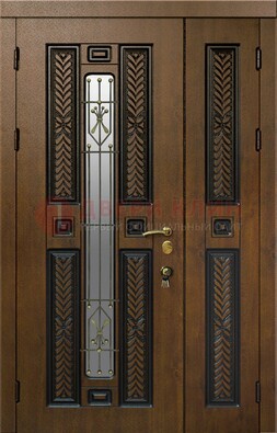 Полуторная входная дверь с виноритом ДВТ-169 в Котельниках
