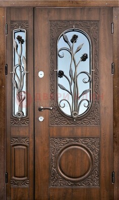 Железная дверь с виноритом и ковкой ДВТ-180 в Нижнем Новгороде
