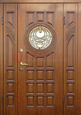 Металлическая филенчатая дверь с виноритом ДВТ-191 в Котельниках