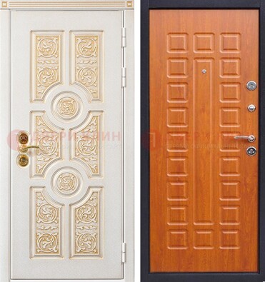 Белая железная дверь с виноритом ДВТ-230 в Казани