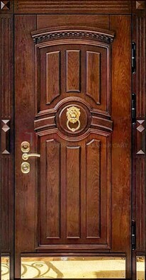 Входная дверь с виноритом в коричневом цвете ДВТ-236 в Сургуте