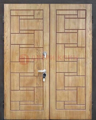 Светло-коричневая стальная дверь с виноритом ДВТ-245 в Мурманске