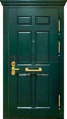 Классическая зеленая дверь с виноритом на улицу ДВТ-248 в Котельниках