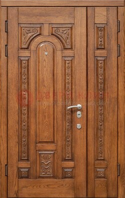 Полуторная железная дверь винорит для дома ДВТ-252 в Курске