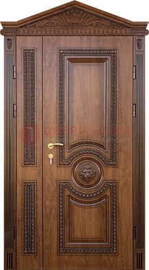 Узорная стальная дверь с виноритом для дома ДВТ-260 в Котельниках